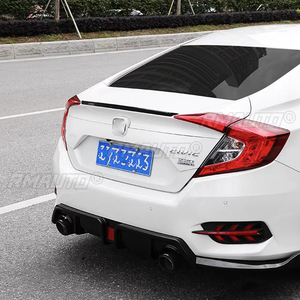 Spoiler pour Honda Civic 2016 2017 2018 2019, spoiler de haute qualité en ABS, spoiler de coffre arrière, accessoires de voiture - Product Image 4