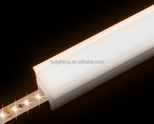 Silicone <span class=keywords><strong>LED</strong></span> hồ sơ trắng đen 20 mét Flex linh hoạt PC nhựa Neon khuếch tán Bìa kênh Ống Strip cho <span class=keywords><strong>LED</strong></span> Strip ánh sáng - Product Image 2