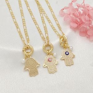 Collier pendentif œil de mode en <span class=keywords><strong>or</strong></span> <span class=keywords><strong>laminé</strong></span> 18 carats de haute qualité, <span class=keywords><strong>prix</strong></span> de gros, bijoux en zircon animal - Product Image 6