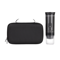 Nouvelle arrivée, mini machine à expresso portable, écran LED, alimentation électrique USB, système de préparation à l'italienne et à l'espagnole, sac de voyage