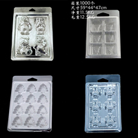 Boîte d'emballage en plastique transparent YuXuan écologique personnalisée pour sapin de Noël, blister pour cire fondante, coquilles pour moule à bougie