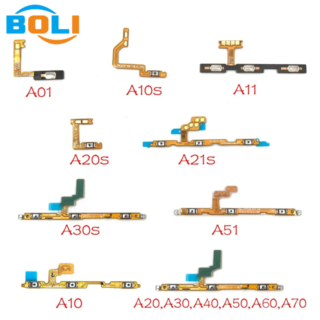 Phone Volume Power Switch Power Button Key Flex Cable Replacement A01 A10s A20 A30s A50 A51 for Samsung All Models Flex Cable