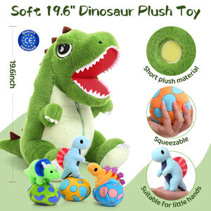 Tiktok caldo bagliore di vendita nel buio grande dinosauro e uova peluche per bambino madre bambino compleanno <span class=keywords><strong>Jurassic</strong></span> <span class=keywords><strong>World</strong></span> Party regalo - Product Image 3
