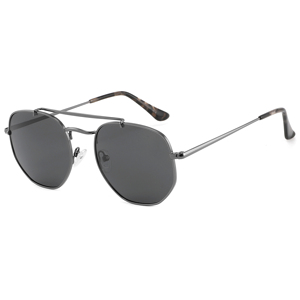 Gafas de Sol de Piloto Unisex, Lentes Ovaladas con Degradado Azul, Montura Dorada de Aro Completo, 100% Protección UV, Uso en Exteriores, Adultos - Product Image 4