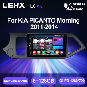 Lehx L6 Pro 8Core 4G + 5G Wifi 2 DIN <span class=keywords><strong>Android</strong></span> Tự Động Stereo Đài Phát Thanh Xe Hơi Cho Kia Picanto 2011 2014 Carplay GPS Đài Phát Thanh Xe DVD Máy Nghe Nhạc - Product Image 2