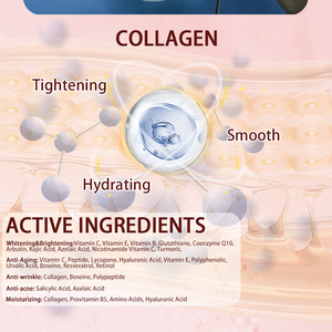 Logo personnalisé Offre Spéciale <span class=keywords><strong>Bio</strong></span> collagène véritable hydratation profonde masque facial revitalisant masque en feuille de visage à base de plantes pour les soins de la peau pendant le sommeil - Product Image 6
