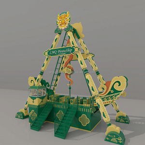 Pirate Ship Swing Ride Amusement Park Thrill Attraction 40-Seat Outdoor Shopping Mall Fairground Equipment CE Certified Metal - Product Image 6