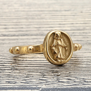Men's Gold <b>Skull</b> <b>Ring</b> Retro Punk Style Stainless Steel Face Design Jewelry Gift 27035 - Product Image 4