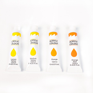 Pas cher En Gros Individuel 12ml Peinture Acrylique Pigment <span class=keywords><strong>Tube</strong></span> pour Enfants Artisanat Créatif Passe-Temps Sans Emballage Couleurs - Product Image 5