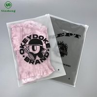 Sac d'emballage pour chaussettes Mini étui de téléphone mignon refermable de dimensionnement personnalisé bijoux en poly plastique mat anneau givré fermeture éclair