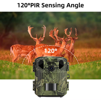 Mini caméra de surveillance de la faune avec connectivité Wi-Fi via application, résolution vidéo 4K 48MP, portée IR 20m/85ft, version compacte à excellent rapport qualité-prix