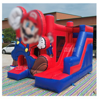 Château gonflable en PVC durable à prix abordable avec toboggan, combo gonflable pour enfants avec souffleur