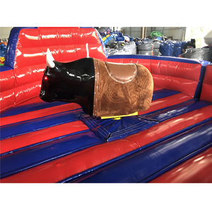 Chine Fabricant Gonflable Tauromachie Machine Rodeo <span class=keywords><strong>Mécanique</strong></span> Bull <span class=keywords><strong>Toro</strong></span> avec toboggan - Product Image 2