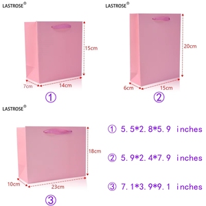 Borsa della spesa di lusso all'ingrosso del cartone rosa chiaro riciclabile etichetta privata per i cosmetici per il regalo del rossetto del Mascara - Product Image 5