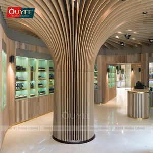 <span class=keywords><strong>Armoire</strong></span> portable moderne en bois avec lumière LED Conception de comptoir de <span class=keywords><strong>pharmacie</strong></span> écologique pour décoration intérieure Magasin de <span class=keywords><strong>pharmacie</strong></span> - Product Image 3