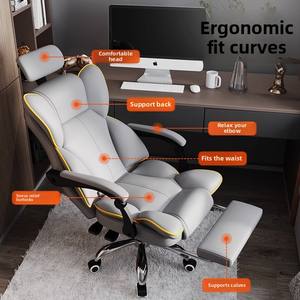 Luxus Weiß Ergonomischer Renn bürostuhl Modernes Design Executive-Grade Leders essel für Boss/Executive - Product Image 2