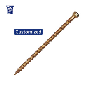 Tornillo para Madera de 400 mm con Rosca Retorcida y Cabeza Cilíndrica, Bajo Torque y Fuerte Sujeción, para Fijaciones Industriales - Product Image 1