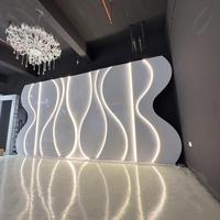 Support d'étape de LED-vague-mariage-toile de fond de PVC Offres Spéciales pour la toile de fond d'événement