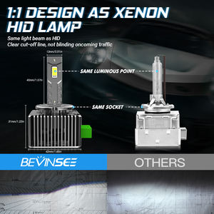 <span class=keywords><strong>Bombillas</strong></span> LED BEVINSEE Serie D HID Xenon D1S 70W 7000LM D5S D2S Lámpara LED Xenon Sin Errores <span class=keywords><strong>Bombillas</strong></span> LED D3S para Faros Delanteros para <span class=keywords><strong>BMW</strong></span> <span class=keywords><strong>E46</strong></span> - Product Image 4