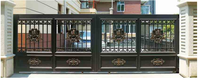 Le plus populaire en 2025 entrée extérieure en métal coulissante grande porte principale en aluminium conception pour les maisons école