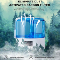 Humidificateur d'air électrique intelligent 3L en plastique à ultrasons, aromathérapie, nettoyage facile, remplissage par le haut, circuit intégré pour usage domestique et hôtelier