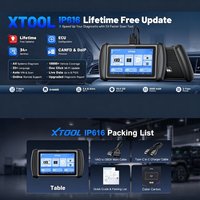 Perangkat Diagnostik Mesin XTOOL IP616 EU Automotive Code Reader OBD2 Pemindai Sistem Lengkap, Update Gratis Seumur Hidup 2026 (Gudang EU)