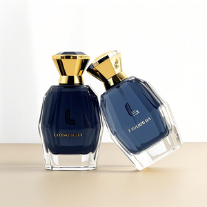 Thiết kế mới có thể được tùy chỉnh trong màu sắc trong suốt 30ml 50ml 100ml phun chai nước hoa không đều với bao bì hộp - Product Image 4