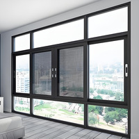 Puertas y Ventanas Corredizas de Aluminio con Doble Acristalamiento y Rotura de Puente Térmico Yuantai para Aislamiento Térmico en Cocinas y Sótanos de Villas