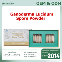Extrait de spores de Ganoderma Lucidum à paroi cellulaire brisée, personnalisé OEM, en poudre, marque privée, vente en gros, qualité alimentaire, pour la santé