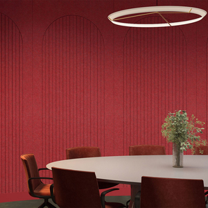Panneau acoustique en polyester enveloppé de <span class=keywords><strong>tissu</strong></span> pour piège à basse insonorisé panneau en feutre PET panneaux de mousse acoustique matériau d'insonorisation - Product Image 3