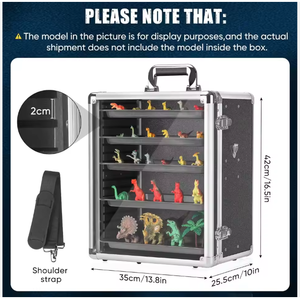 Étui de transport miniature en alliage d'aluminium, présentoir pour miniatures avec 5 plateaux, mallette de transport - Product Image 3