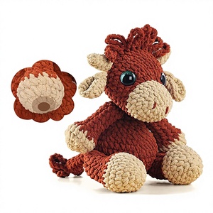 Kit de Ganchillo DIY para Animales <span class=keywords><strong>Amigurumi</strong></span>, Material de Hilo para Hacer Juguetes, Lindo Colgante de Peluche, Decoración para el Hogar, Regalo - Product Image 1