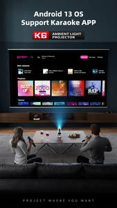 Proyector de Música para Fiestas KTV con Enfoque Automático de Alta Calidad, Resolución Nativa de 1080P, Soporte para 4K, Sistema Android 13, WiFi Inalámbrico y Bluetooth - Product Image 6