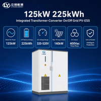 125 KW/225 kWh LiFePO4 Hibrit IP54 Akıllı Hava Soğutmalı Lityum-İyon Pil Depolama Sistemi (Şebeke Bağlantılı/Şebeke Dışı)