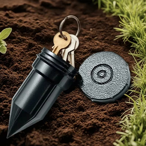 Coffre-fort pour clés de jardin réaliste en forme d'arrosage, pour dissimuler les clés en extérieur dans le jardin ou la cour - Product Image 4
