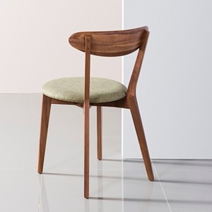 <span class=keywords><strong>Chaise</strong></span> <span class=keywords><strong>de</strong></span> salle à manger en noyer massif à prix avantageux avec <span class=keywords><strong>assise</strong></span> en tissu vert sauge - Product Image 3