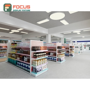 Modern Wig Display Cabinet Glass Panel Lighted Drawer Multi Shelf Store Display Cabinet Fixture - Product Image 2