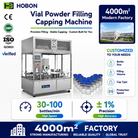 Machine de remplissage et de bouchage de poudre entièrement automatique à 4 têtes avec système de convoyage intégré