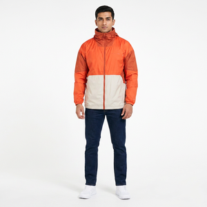 Fashionable <b>Canvas</b> Windbreaker Jacket New Design Autumn Sports Running Work Breathable Windproof Hooded Stand Collar Men's - Product Image 1