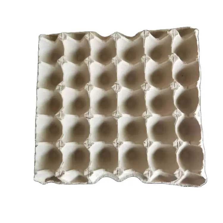 Pulp paper egg packaging trays for 30 chicken eggs