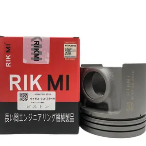 RIKMI Quality Piston 6d125 for Komatsu Diesel Engine machinery engine parts 6152-32-2510 engine repair kit Factory direct