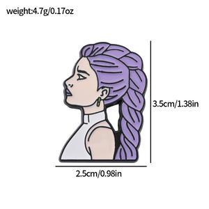 Оптовая продажа, 8 видов стилей охотники Kpop, милые дерпис аниме, животные, мягкие эмалированные нагрудные булавки с логотипом, мультяшная одежда, значок, значок - Product Image 5