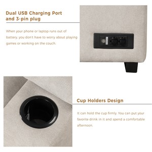 Three Seat Fabric <b>Sofa</b> <b>Bed</b> Pull-Out Function 2-in-1 L-Shape Couch Storage Ottoman for Living Room Bedroom Hotel Small Apartments - Product Image 5