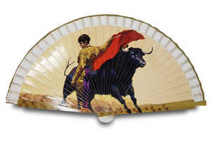 Custom Produce Folding Dance Performance Digital Printing Spanish Wood <b>Hand</b> <b>Fan</b> - Product Image 3