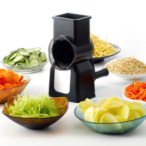 Groothandel Roterende Multifunctionele Groentetrommelsnijder Met 3 Roestvrijstalen Bladen Voor Keuken - Product Image 2