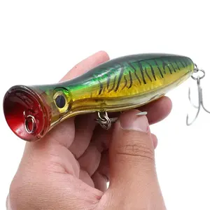 Big Popper leurre de pêche flottant appâts flottants 12cm 40g leurre de surface Whopper leurres d'eau salée Isca matériel de brochet artificiel - Product Image 1