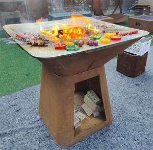 Parrillas de <span class=keywords><strong>barbacoa</strong></span> de acero Corten Fire Pit Heavy Large BBQ - Product Image 1