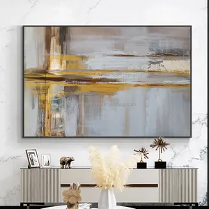 Home Decoration Geometric 100% Hand Painted Modern Wall Art Pictures frame art work abstract oil painting living room