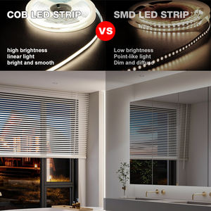 Bande lumineuse LED COB flexible à intensité variable, haute luminosité, intérieur/extérieur, 240 LED/m, blanc RGB, 220 V - Product Image 3