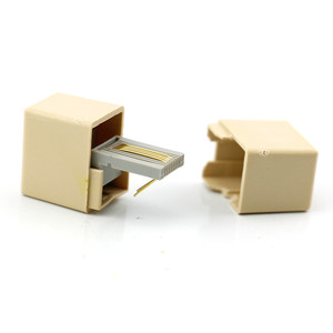 Conector de red RJ45 de 8 pines, adaptador de enchufe ABS para reparación de cables Ethernet - Product Image 1